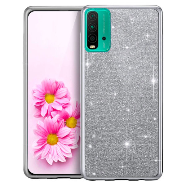 coque-xiaomi-redmi-9t-paillettes-silver